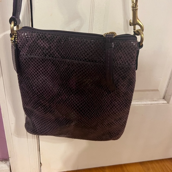 Purple Coach crossbody bag - Picture 2 of 4
